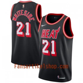 NBA Miami Heat Trikot Hassan Whiteside 21 Nike 2017-18 Hardwood Classics Schwarz Swingman - Herren